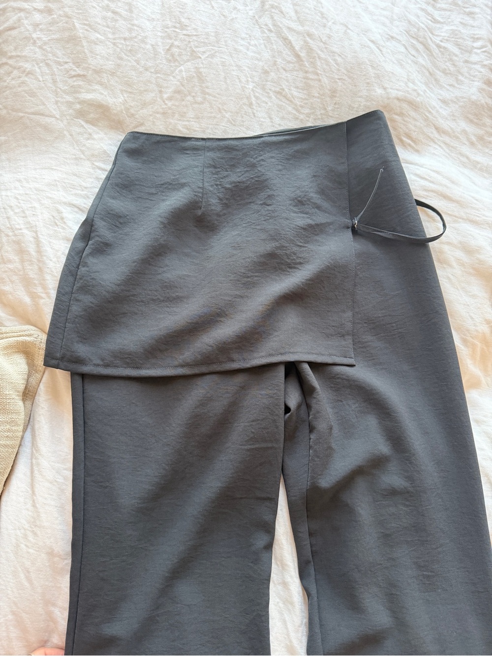 Peche Grey Layered Pants